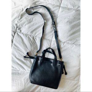 Madewell Crossbody black leather bag
